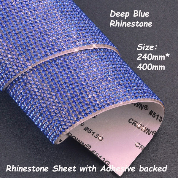 Rhinestone Sheet W Adhesive backed--Deep Blue Rhinestone – SnapS Tools